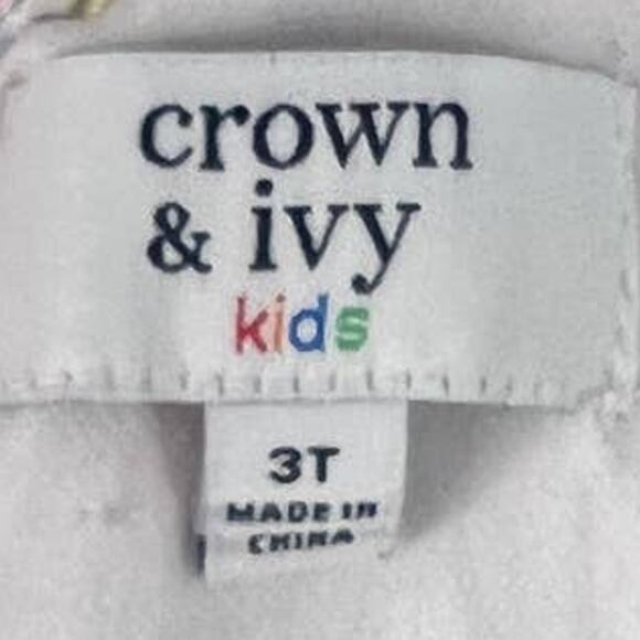 CROWN & IVY KIDS Floral Swim Suit SZ 3T - Picture 3 of 4